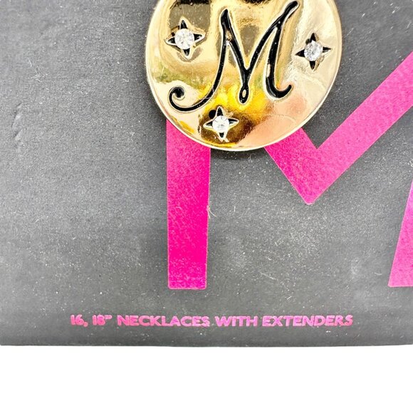 No Boundaries Gold-Tone Layered Necklace Set With M and Star Charms - Picture 4 of 8